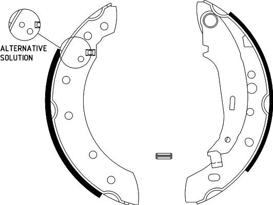 HELLA Fékpofa 8DB355002-771