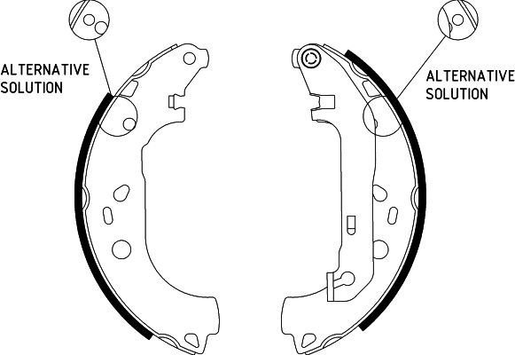 HELLA Fékpofa 8DB355002-921