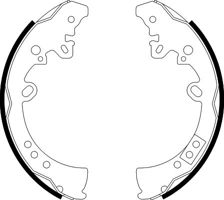 HELLA Fékpofa 8DB355003-011