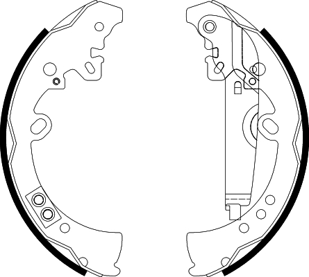 HELLA Fékpofa 8DB355022-591