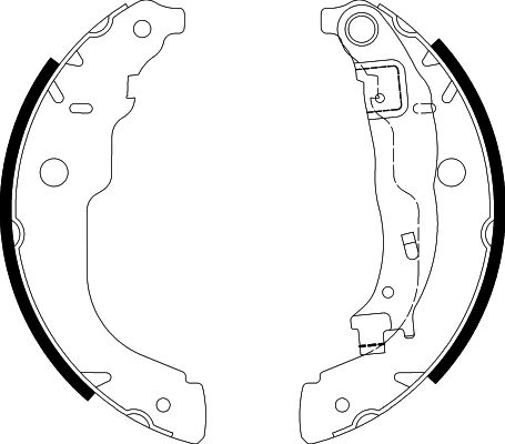 HELLA Fékpofa 8DB355003-031