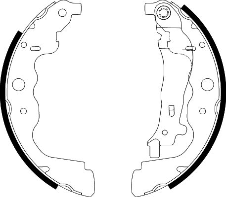 HELLA Fékpofa 8DB355000-301