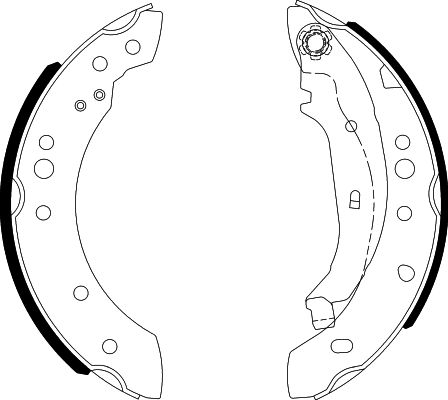 HELLA Fékpofa 8DB355000-371