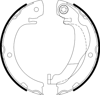 HELLA Fékpofa 8DA355051-021