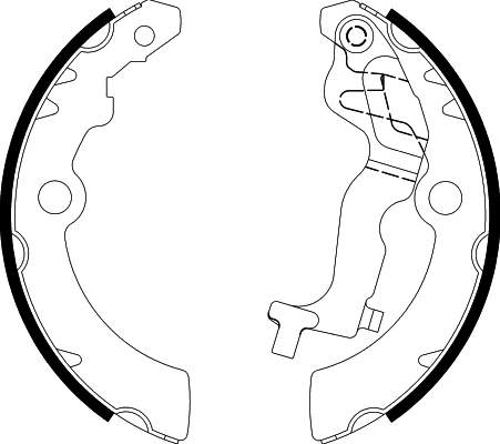 HELLA Fékpofa 8DB355038-231