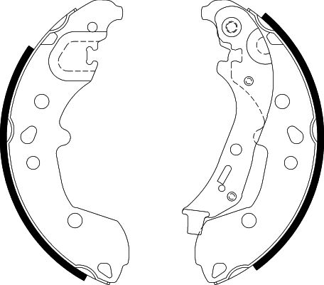 HELLA Fékpofa 8DB355022-881