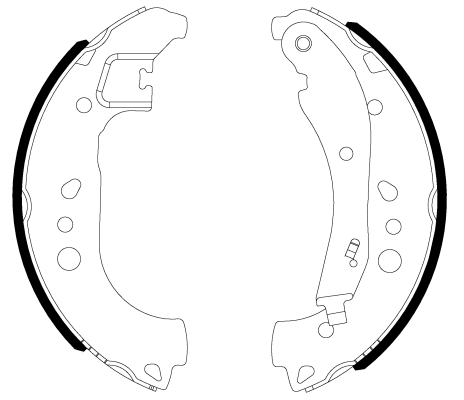 HELLA Fékpofa 8DB355022-911