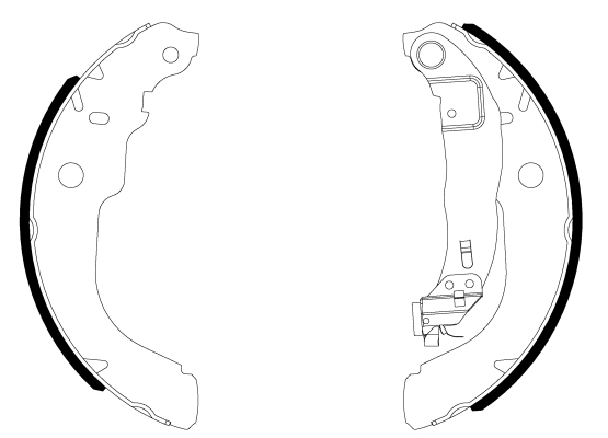 HELLA Fékpofa 8DB355038-001