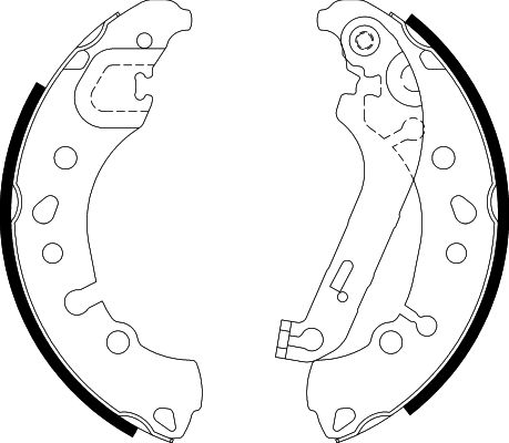 HELLA Fékpofa 8DB355038-011