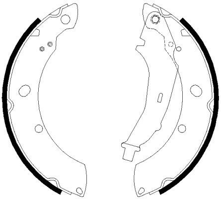 HELLA Fékpofa 8DA355051-311