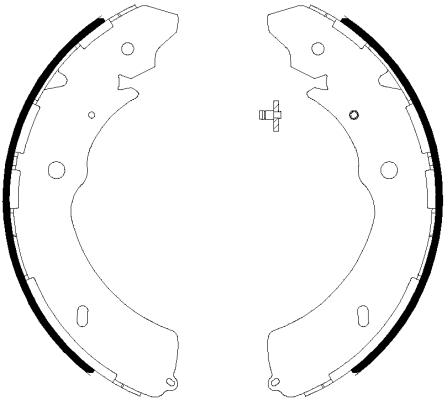 HELLA Fékpofa 8DB355038-031