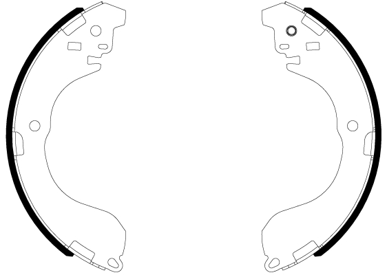 HELLA Fékpofa 8DB355038-041