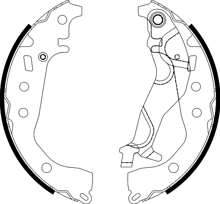 HELLA Fékpofa 8DB355038-251