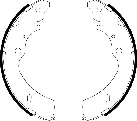 HELLA Fékpofa 8DB355038-151