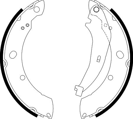 HELLA Fékpofa 8DB355038-221