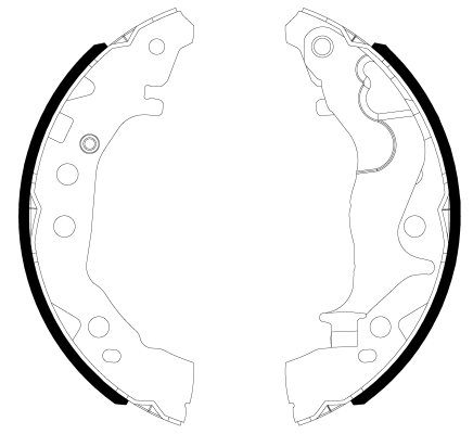 HELLA Fékpofa 8DB355038-201