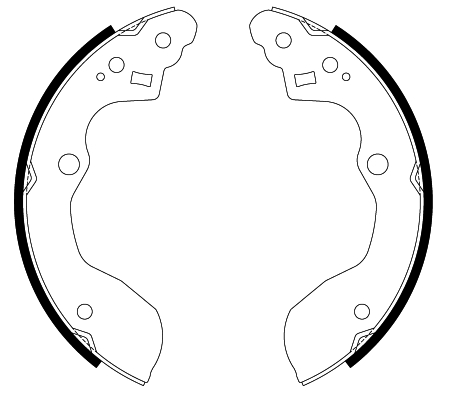 HELLA Fékpofa 8DB355022-581