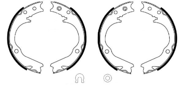 HELLA Fékpofa 8DA355051-401