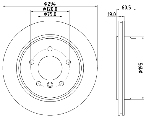 HELLA Féktárcsa, mind 8DD355112-271