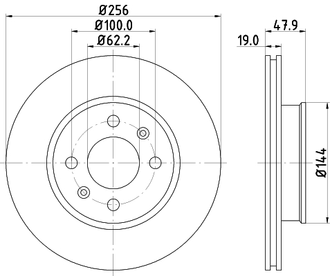 HELLA Féktárcsa, mind 8DD355112-471