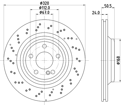 HELLA Féktárcsa, mind 8DD355133-271