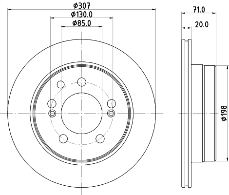 HELLA Féktárcsa, mind 8DD355134-911