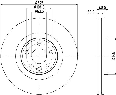 HELLA Féktárcsa, mind 8DD355135-261