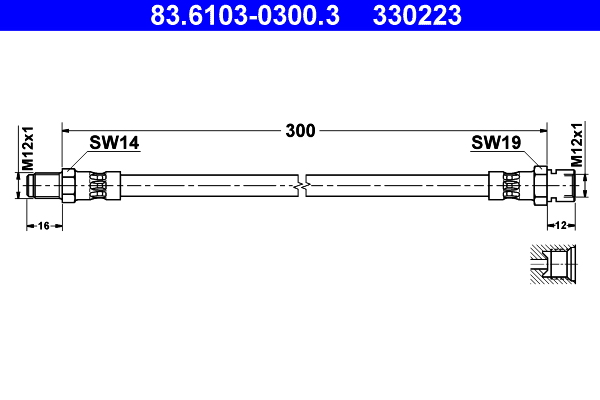 ATE Gumifékcső 83.6103-0300.3_ATE