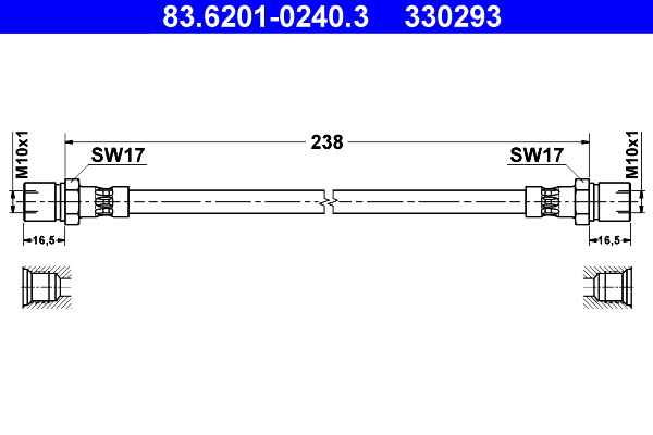 ATE Gumifékcső 83.6201-0240.3_ATE