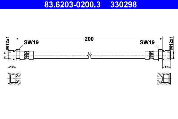 ATE Gumifékcső 83.6203-0200.3_ATE