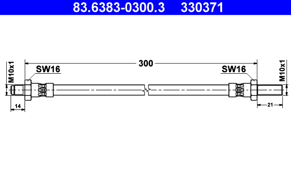 ATE Gumifékcső 83.6383-0300.3_ATE