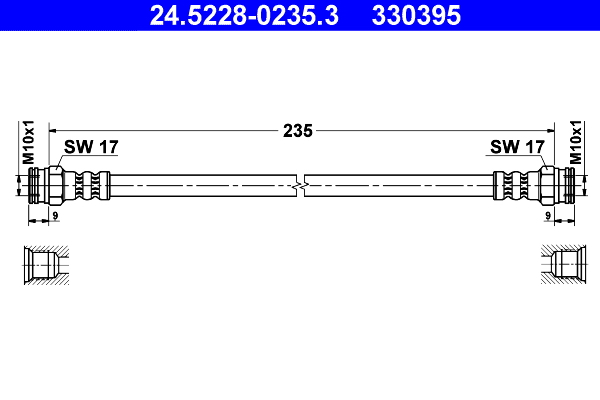 ATE Gumifékcső 24.5228-0235.3_ATE