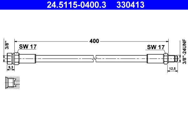 ATE Gumifékcső 24.5115-0400.3_ATE