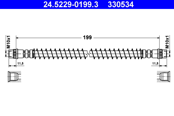 ATE Gumifékcső 24.5229-0199.3_ATE