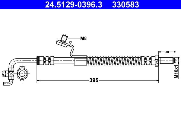 ATE Gumifékcső 24.5129-0396.3_ATE