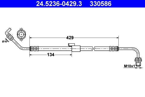 ATE Gumifékcső 24.5236-0429.3_ATE