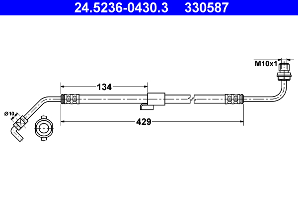 ATE Gumifékcső 24.5236-0430.3_ATE