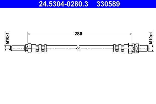 ATE Gumifékcső 24.5304-0280.3_ATE