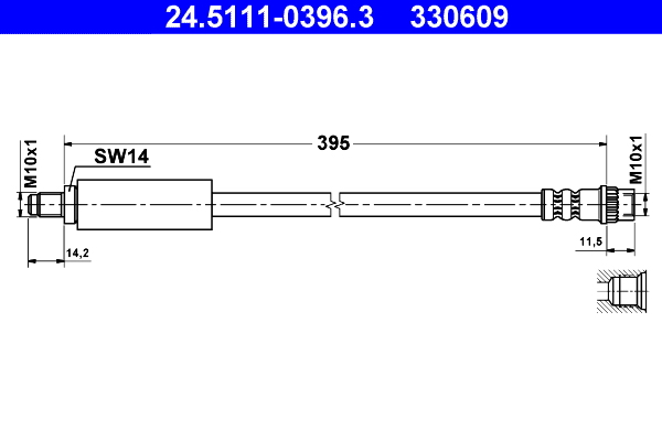 ATE 24.5111-0396.3_ATE Gumifékcső