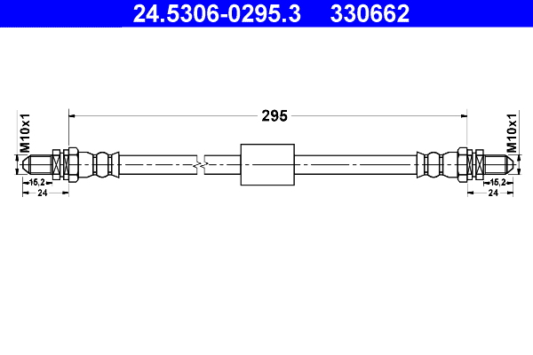 ATE Gumifékcső 24.5306-0295.3_ATE