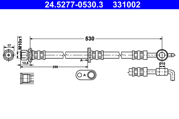 ATE Gumifékcső 24.5277-0530.3_ATE