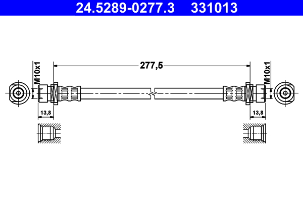 ATE Gumifékcső 24.5289-0277.3_ATE