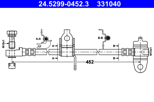 ATE Gumifékcső 24.5299-0452.3_ATE