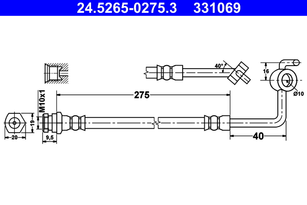 ATE Gumifékcső 24.5265-0275.3_ATE