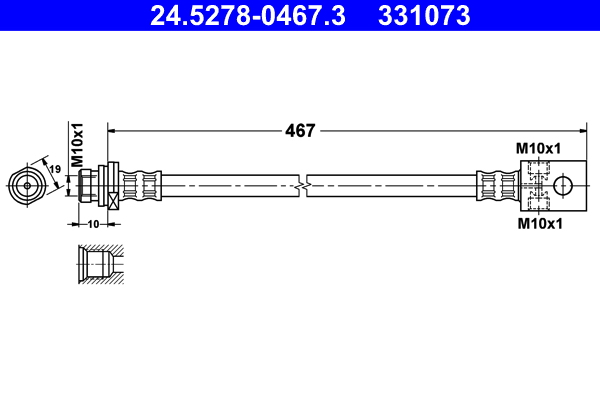 ATE Gumifékcső 24.5278-0467.3_ATE