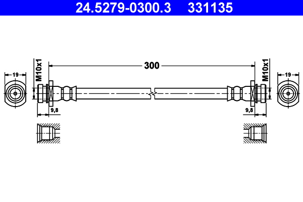 ATE Gumifékcső 24.5279-0300.3_ATE