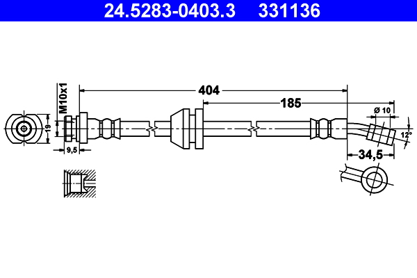 ATE 24.5283-0403.3_ATE Gumifékcső