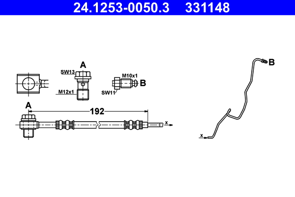 ATE Gumifékcső 24.1253-0050.3_ATE