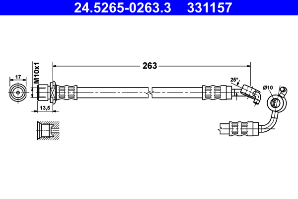 ATE Gumifékcső 24.5265-0263.3_ATE