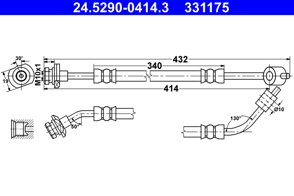 ATE 24.5290-0414.3_ATE Gumifékcső